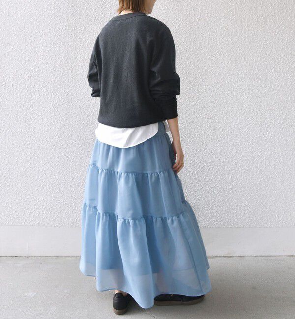 SHIPS for women「オーガンジー ティアード スカート」|スカート|