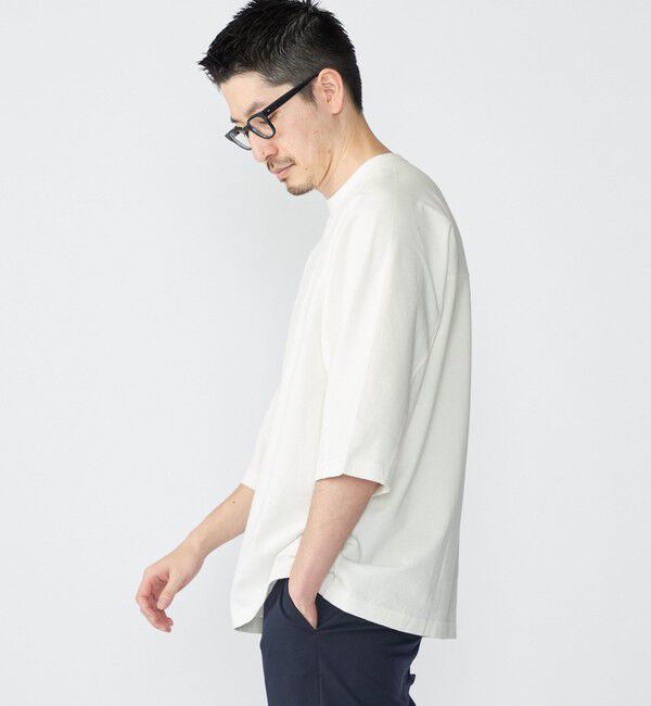 SHIPS「SHIPS: フットボール Tシャツ（6分丈）」|Tシャツ・カットソー|