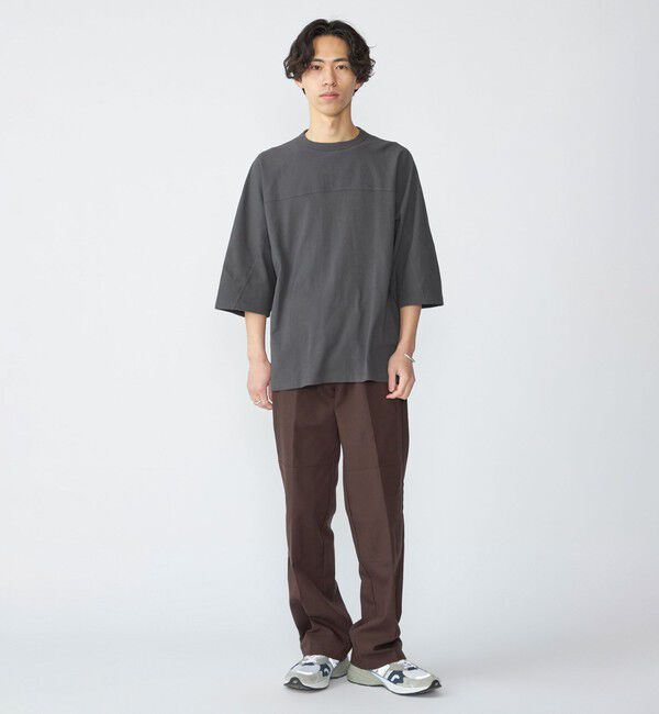 SHIPS「SHIPS: フットボール Tシャツ（6分丈）」|Tシャツ・カットソー|