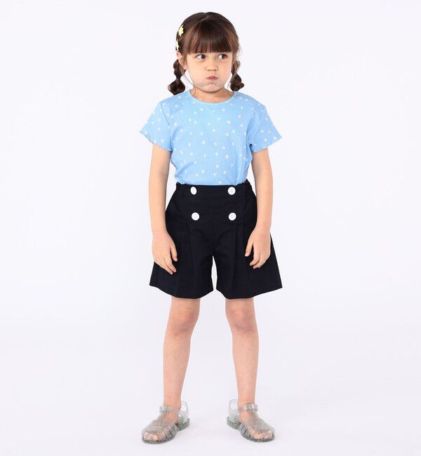 SHIPS KIDS「SHIPS KIDS:100～130cm / フラワー テキスタイル 半袖 TEE」|Tシャツ・カットソー|