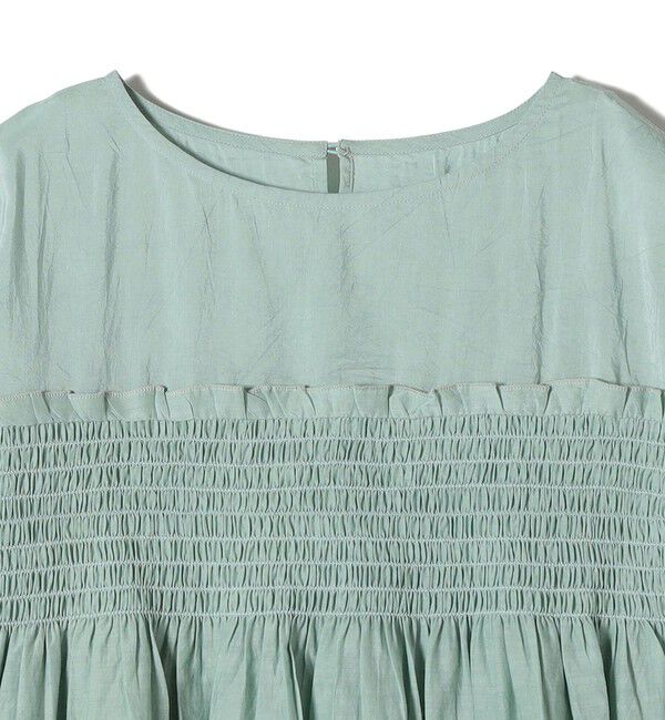 SHIPS Colors 「SHIPS Colors:〈手洗い可能〉キュプラ コットン シャーリング チュニック」|シャツ・ブラウス|