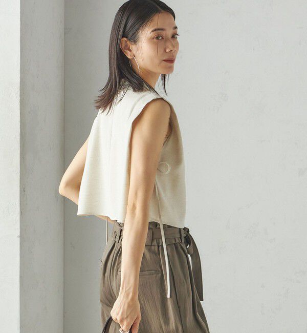 SHIPS for women「小泉里子コラボ:〈手洗い可能〉スラブ 綿麻混 ブラウス」|シャツ・ブラウス|