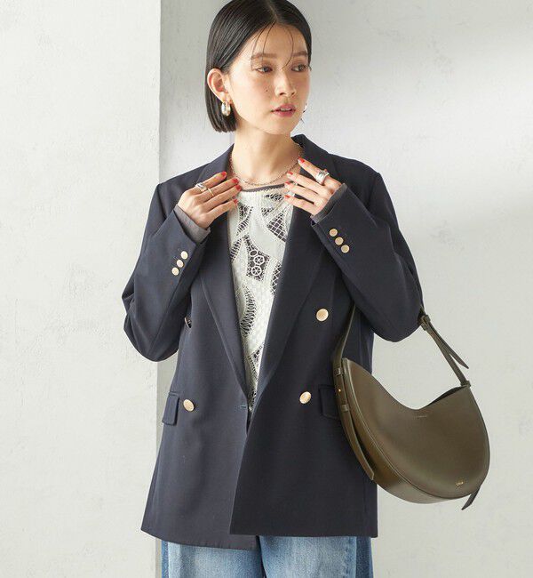 SHIPS for women「ウール ギャバジン ダブル ブレスト ジャケット」|テーラードジャケット|
