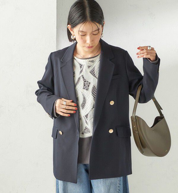SHIPS for women「ウール ギャバジン ダブル ブレスト ジャケット」|テーラードジャケット|