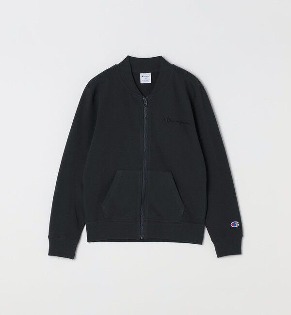SHIPS any「Champion: ワンポイント ロゴ スウェット ジップ ブルゾン<KIDS>」|ブルゾン・スタジャン|ダークグレー