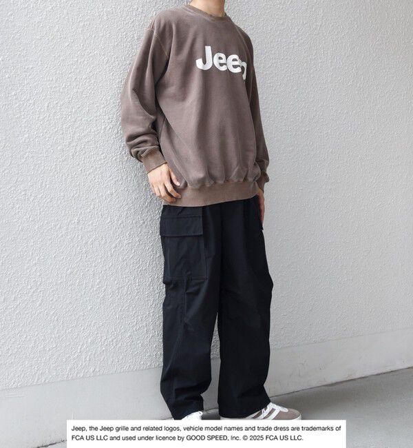 SHIPS any「GOOD ROCK SPEED: ピグメントダイ ジープ ロゴ クラックプリント スウェット◇」|スウェット・ジャージ|