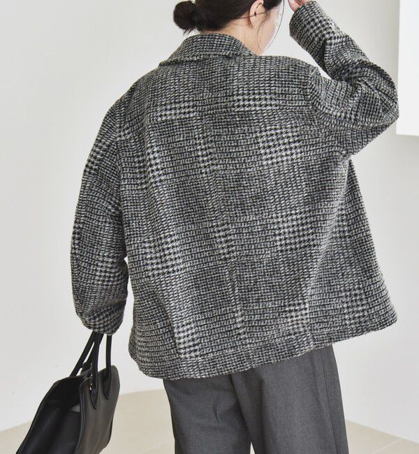 quaranciel「quaranciel: ボンディング チェック ライダース コート」|その他|