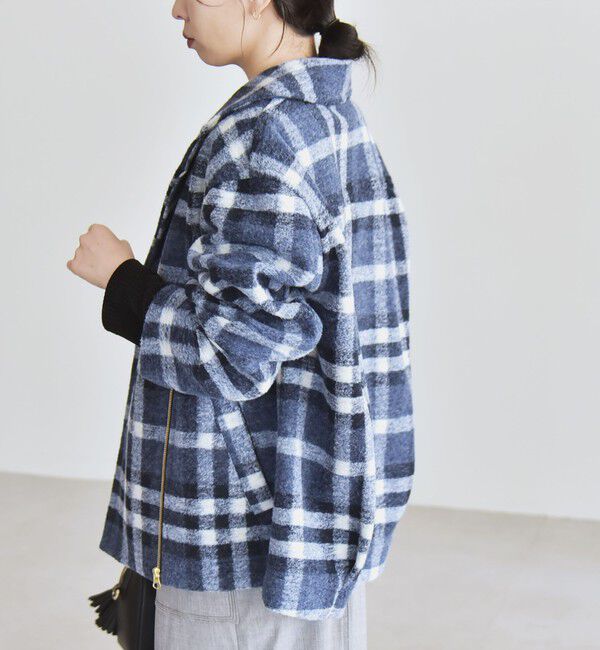 quaranciel「quaranciel: ボンディング チェック ライダース コート」|その他|