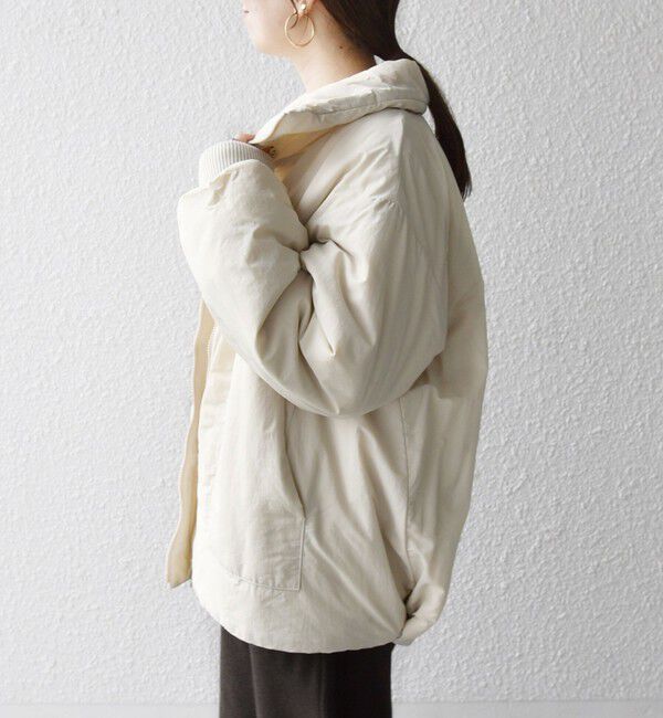 SHIPS any「【WEB限定】SHIPS any: 中綿 ダブル ジップ スタンド ブルゾン」|ブルゾン・スタジャン|