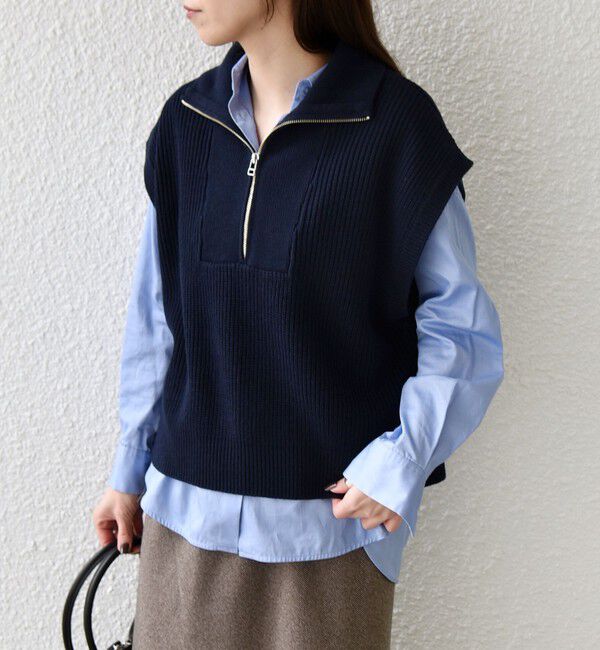 SHIPS Colors 「SHIPS Colors:〈手洗い可能〉ベスト &times; ニット ワンピース セット◇」|ワンピース|