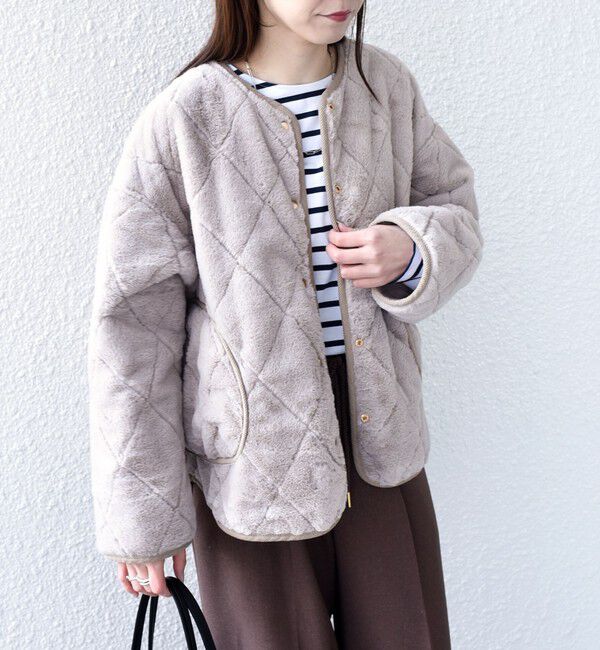 SHIPS Colors 「SHIPS Colors:リバーシブル キルティング コート◇」|ノーカラーコート|