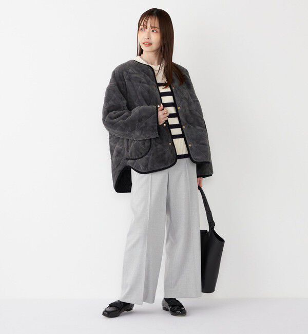 SHIPS Colors 「SHIPS Colors:リバーシブル キルティング コート◇」|ノーカラーコート|