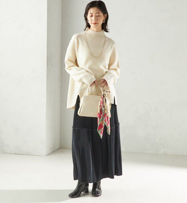 SHIPS for women「〈手洗い可能〉サテン プリーツ ティアード スカート」|スカート|