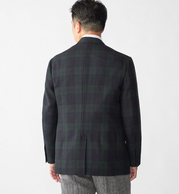 SHIPS「Southwick: CAMBRIDGE ブラックウォッチ ジャケット(Made in Japan)」|テーラードジャケット|