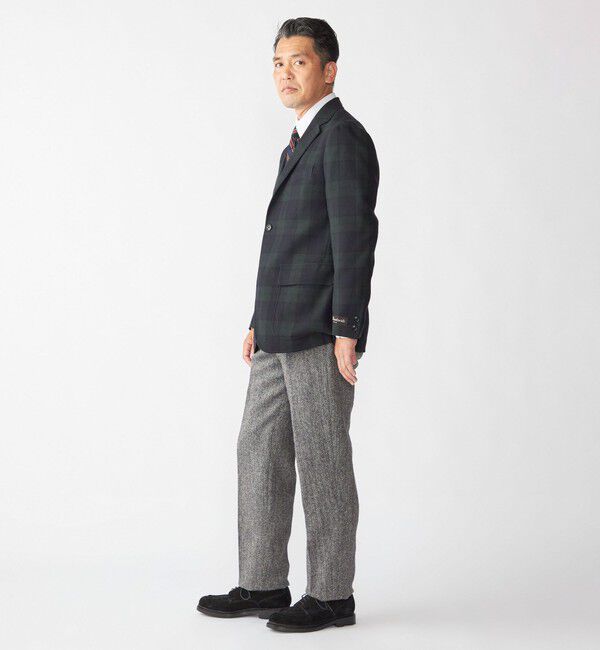 SHIPS「Southwick: CAMBRIDGE ブラックウォッチ ジャケット(Made in Japan)」|テーラードジャケット|