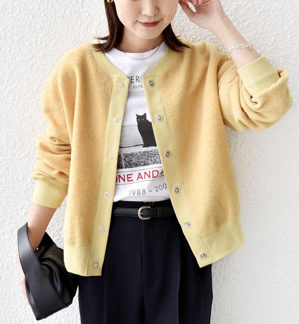 SHIPS for women「〈手洗い可能〉スライバー スナップ ボタン カーディガン」|カーディガン|