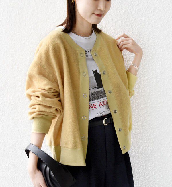 SHIPS for women「〈手洗い可能〉スライバー スナップ ボタン カーディガン」|カーディガン|