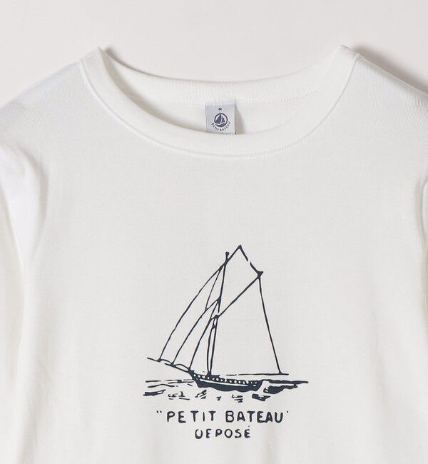 SHIPS any「【SHIPS any別注】PETIT BATEAU: プリント ロン TEE」|Tシャツ・カットソー|