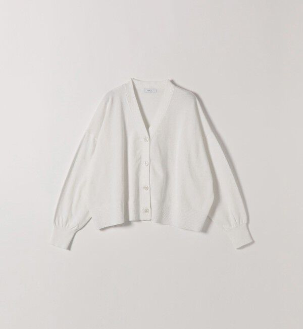 SHIPS any「SHIPS any:〈手洗い可能〉コットン ミックス Vネック コンパクト カーディガン」|カーディガン|