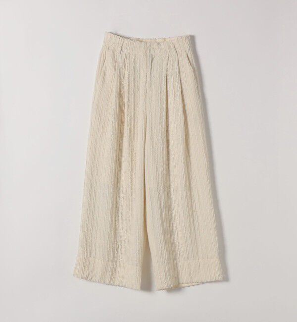 SHIPS any「SHIPS any:〈洗濯機可能〉ウェーブ ジャカード タック ワイド パンツ」|その他|