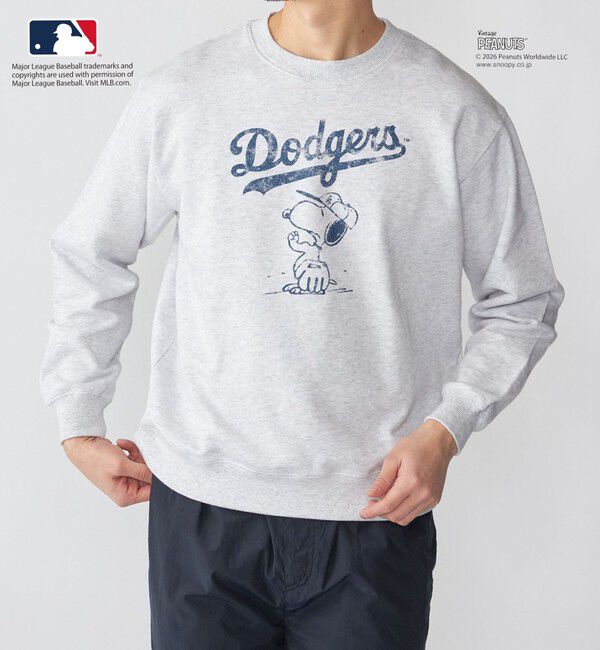 SHIPS「SHIPS: PEANUTS&times;MLB スウェット」|スウェット・ジャージ|ライトグレー