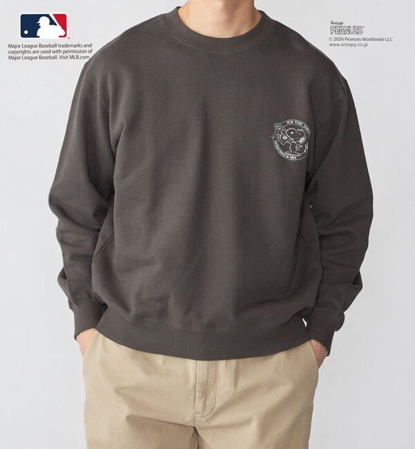 SHIPS「SHIPS: PEANUTS&times;MLB スウェット」|スウェット・ジャージ|ダークグレー