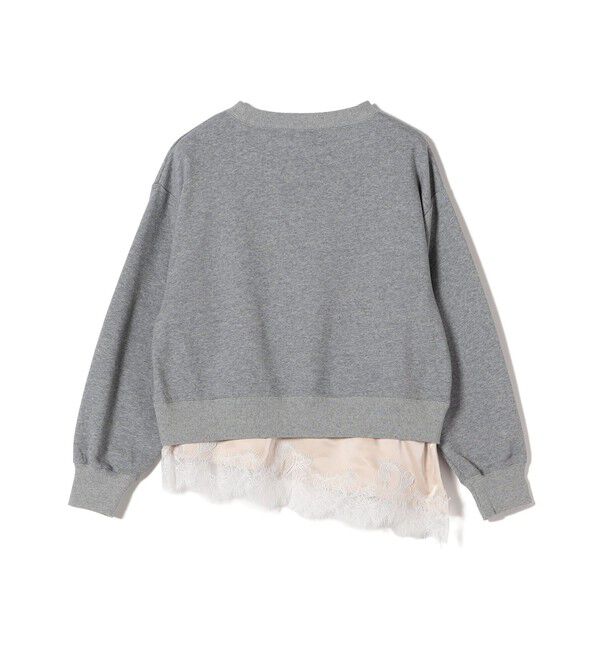 SHIPS Colors 「SHIPS Colors:〈手洗い可能〉レース レイヤード 裏毛 トップス◇」|スウェット・ジャージ|