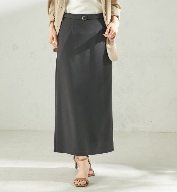 SHIPS for women「堀田茜&times;SHIPS:〈手洗い可能〉ベルト 付き ジョーゼット スカート」|スカート|