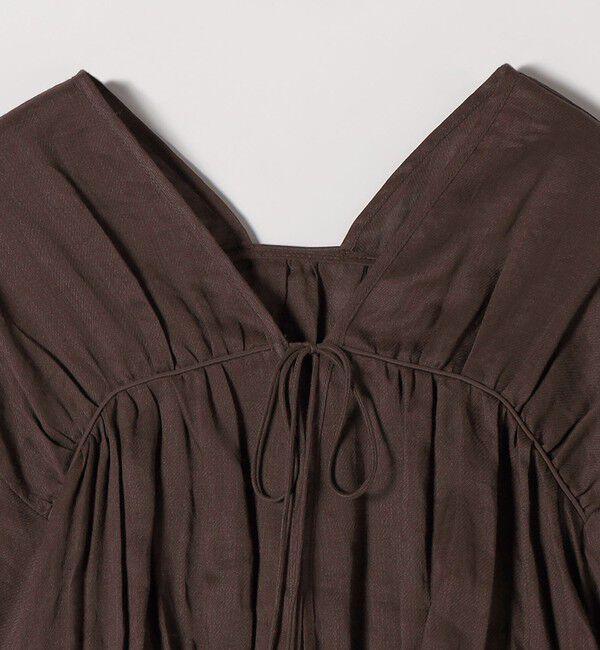 quaranciel「quaranciel:〈手洗い可能〉ラミー ギャザー リボン ティアード ブラウス」|シャツ・ブラウス|