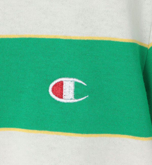 SHIPS any「Champion:〈洗濯機可能〉ワイド ボーダー ワンポイント 刺繍 Tシャツ<KIDS>」|Tシャツ・カットソー|