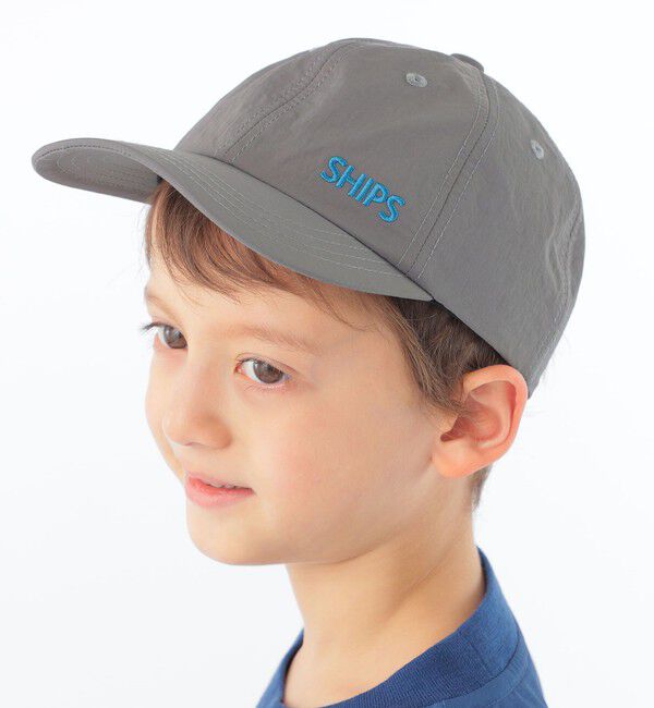 SHIPS KIDS「SHIPS KIDS:日除け付き ロゴ キャップ」|キャップ・キャスケット|