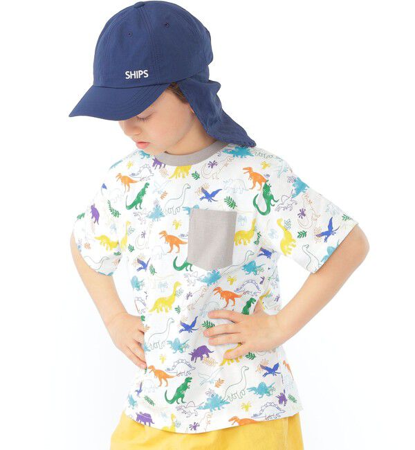 SHIPS KIDS「SHIPS KIDS:日除け付き ロゴ キャップ」|キャップ・キャスケット|