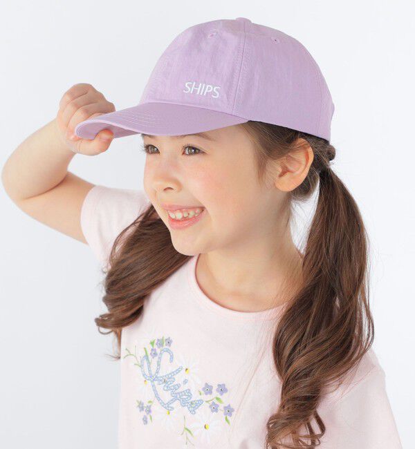 SHIPS KIDS「SHIPS KIDS:日除け付き ロゴ キャップ」|キャップ・キャスケット|