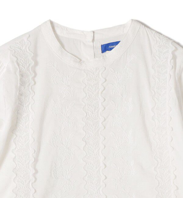 SHIPS for women「Fanaka:〈手洗い可能〉ウェーブ レース 刺繍 ブラウス」|シャツ・ブラウス|