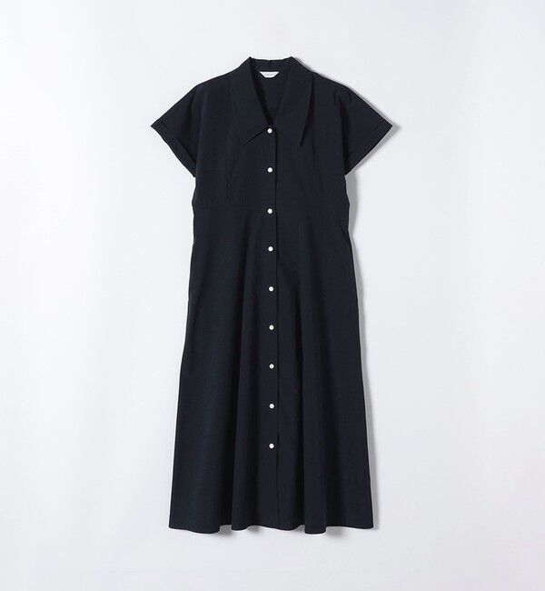SHIPS any「《予約》SHIPS any:〈洗濯機可能〉フラットカラー Vネック フレア ワンピース 2」|ワンピース|