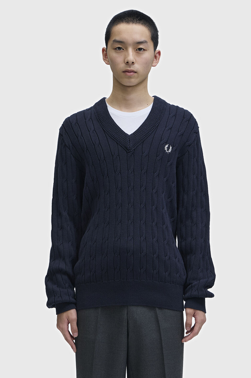 FRED PERRY 「Cable Knit V-Neck Jumper」|ニット・セーター|