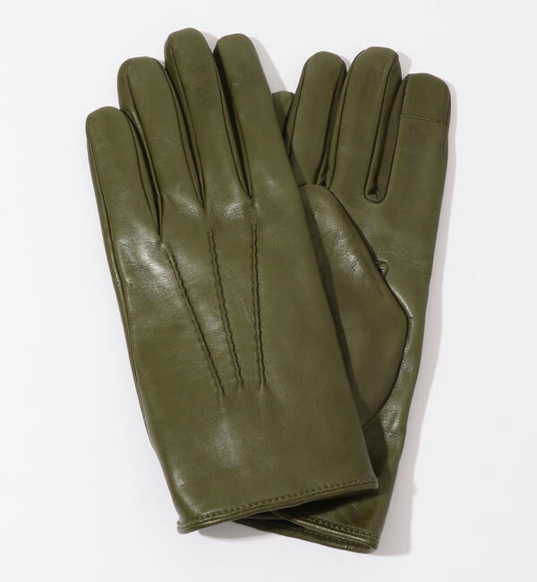 TOMORROWLAND GOODS「GIGLIO FIORENTINO ナッパーレザー タッチパネルコンビグローブ」|手袋|