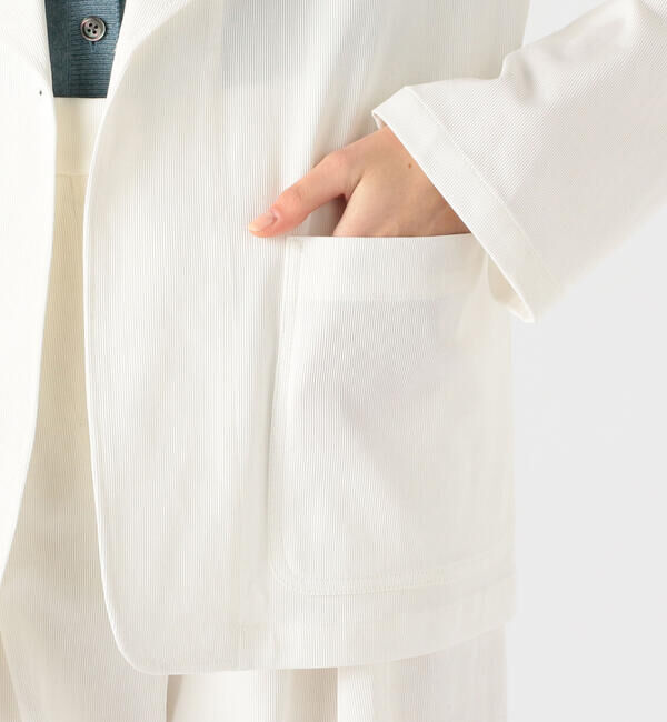 BACCA「コットンピケ ワークジャケット」|テーラードジャケット|