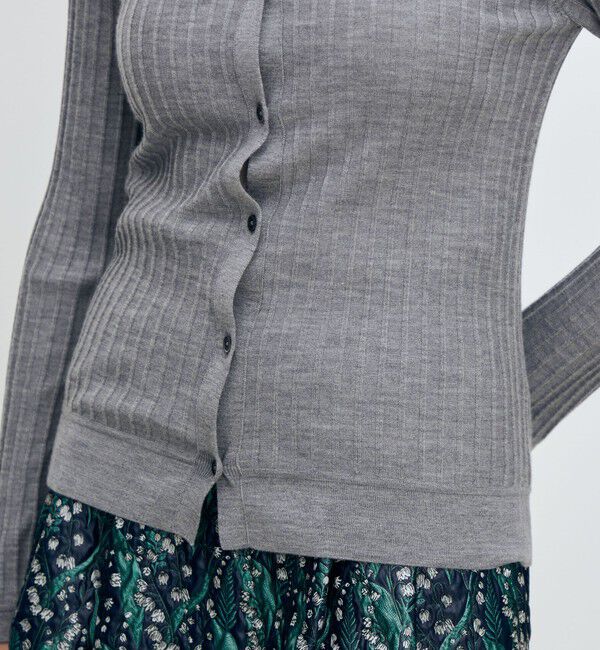 TOMORROWLAND collection「カシミヤシルクリブ クルーネックカーディガン」|カーディガン|