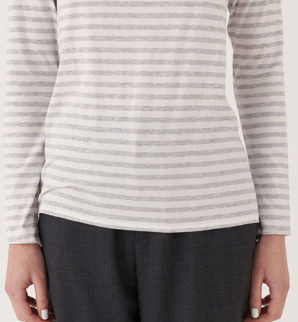 GALERIE VIE「スムージーコットン ボートネックプルオーバー」|Tシャツ・カットソー|