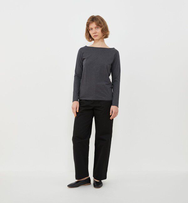 GALERIE VIE「スムージーコットン ボートネックプルオーバー」|Tシャツ・カットソー|