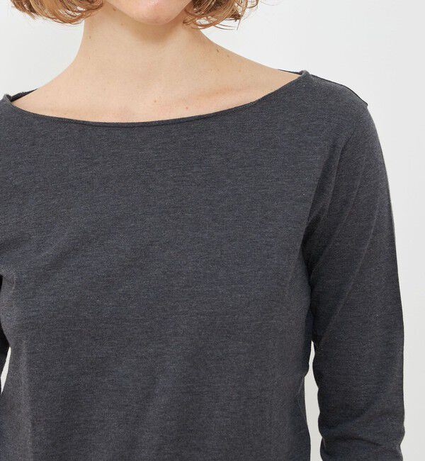 GALERIE VIE「スムージーコットン ボートネックプルオーバー」|Tシャツ・カットソー|