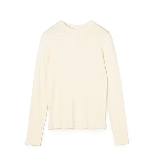 Ballsey「スーパーエクストラファインウールリブ クルーネックプルオーバー」|ニット・セーター|11 ホワイト