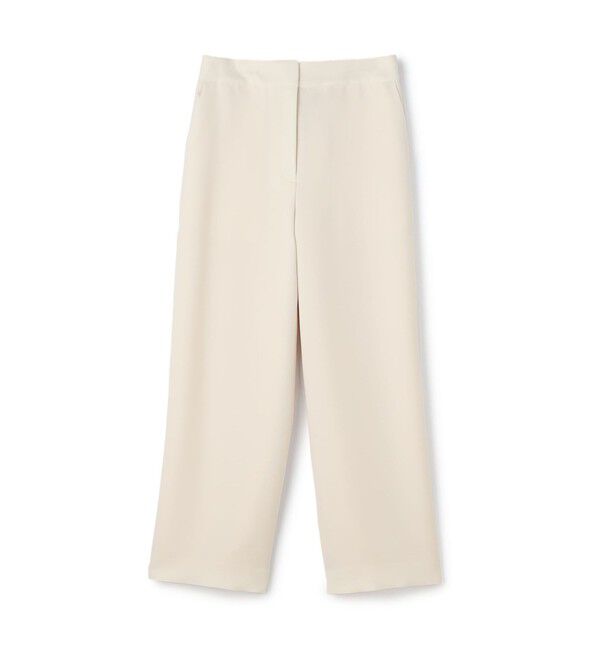 Ballsey「パウダリーストレッチツイル セミワイドパンツ」|その他|11 ホワイト