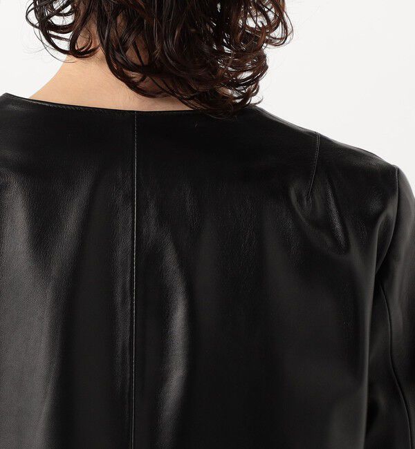 TOMORROWLAND BUYING WEAR「CINQUANTA ノーカラーレザージャケット」|ノーカラージャケット|