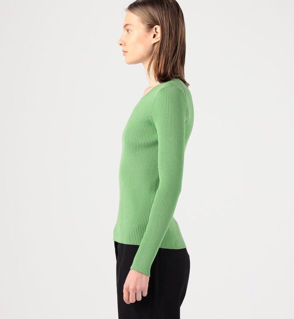 DES PRES「コットンアセテートリブ クルーネックプルオーバー」|ニット・セーター|