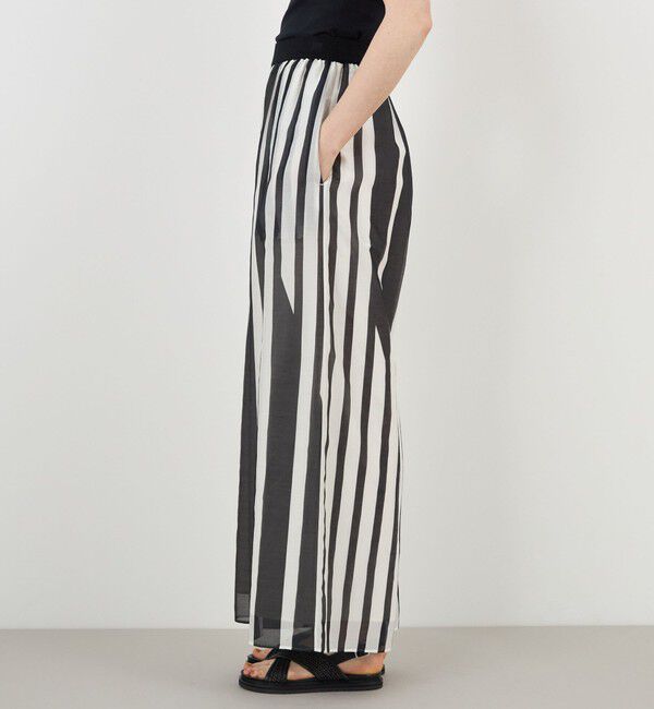 DES PRES「サークルストライププリント ギャザーワイドパンツ」|その他|