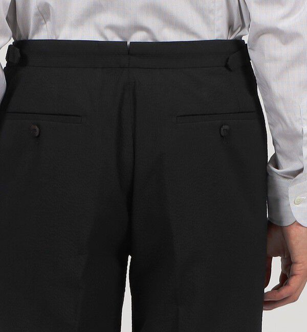 TOMORROWLAND MENS「コットンシアサッカー 2プリーツグルカスラックス」|スラックス|