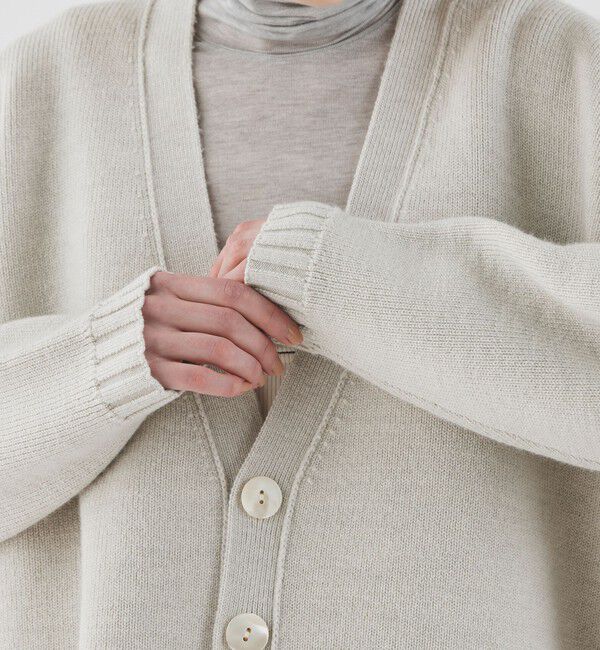 GALERIE VIE「ウーステッドダブルフェイス Vネックカーディガン」|カーディガン|