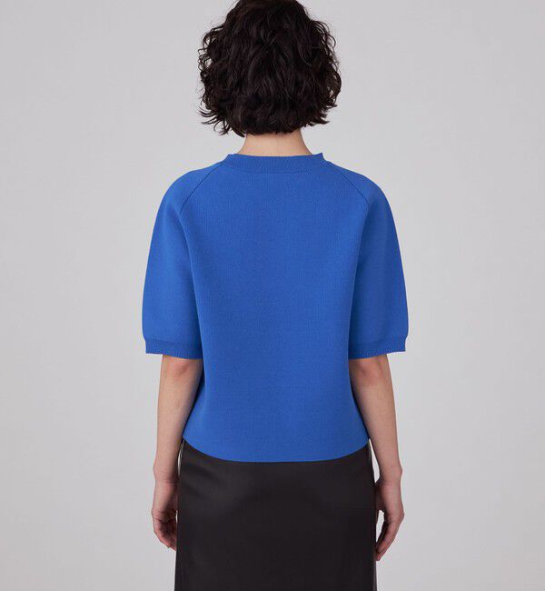 MACPHEE「【WEB限定】 ダブルニット ハーフスリーブプルオーバー」|ニット・セーター|